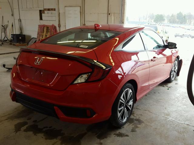 2HGFC3B37GH360688 - 2016 HONDA CIVIC EX RED photo 4