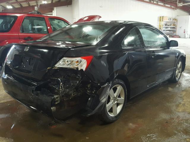 2HGFG12818H574372 - 2008 HONDA CIVIC EX BLACK photo 4