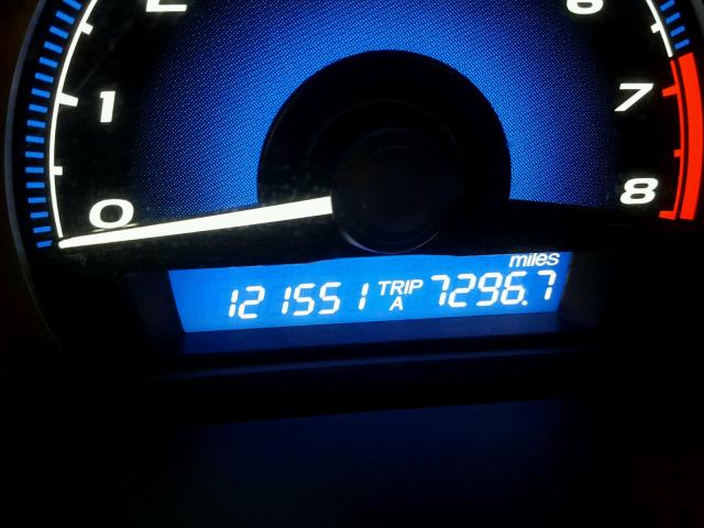 2HGFG12818H574372 - 2008 HONDA CIVIC EX BLACK photo 8