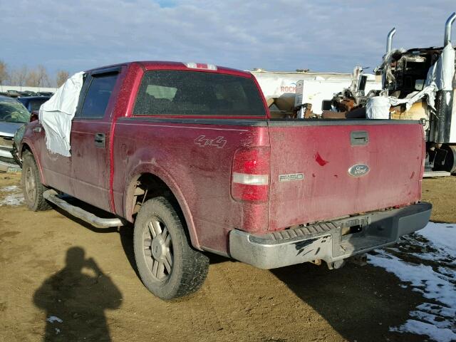 1FTPW14V18FA30836 - 2008 FORD F150 SUPER RED photo 3