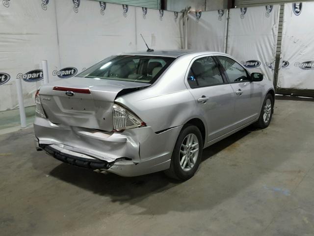 3FAHP0GA9CR440497 - 2012 FORD FUSION S SILVER photo 4