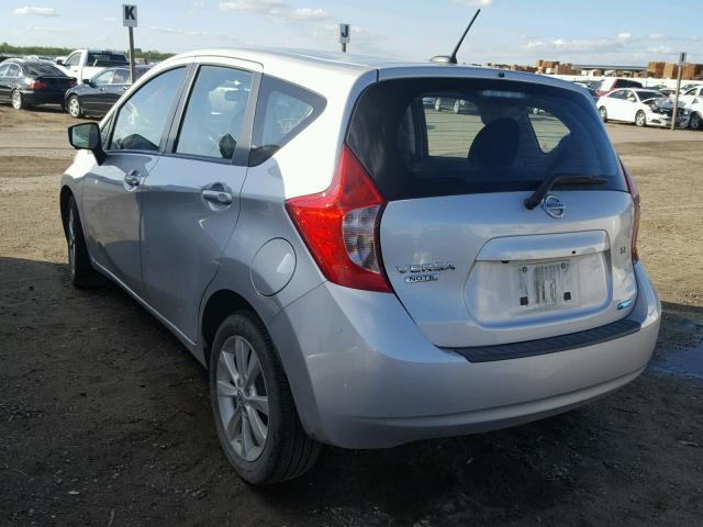 3N1CE2CP7FL428181 - 2015 NISSAN VERSA NOTE SILVER photo 3