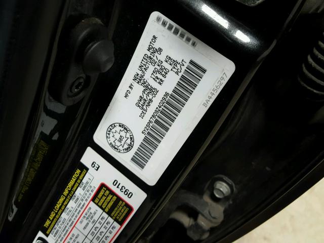 5Y2SP67809Z402936 - 2009 PONTIAC VIBE GRAY photo 10