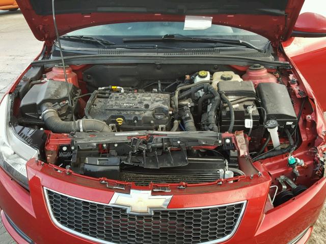 1G1PF5SC7C7404760 - 2012 CHEVROLET CRUZE LT RED photo 7