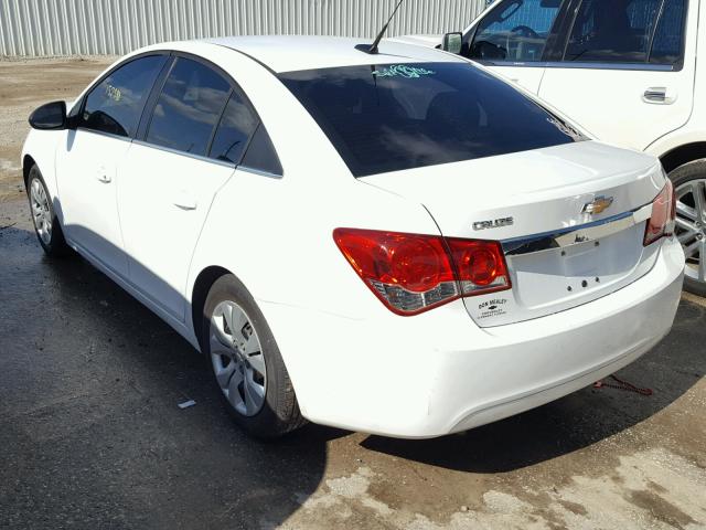 1G1PC5SH0C7321885 - 2012 CHEVROLET CRUZE LS WHITE photo 3