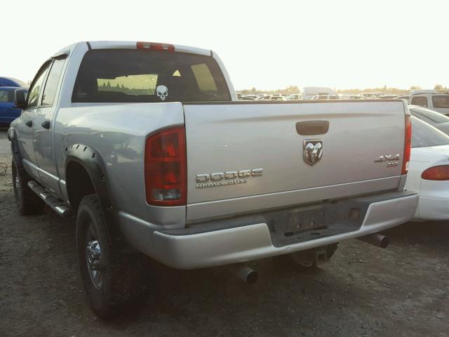 3D3KU28D83G751872 - 2003 DODGE RAM 2500 S SILVER photo 3