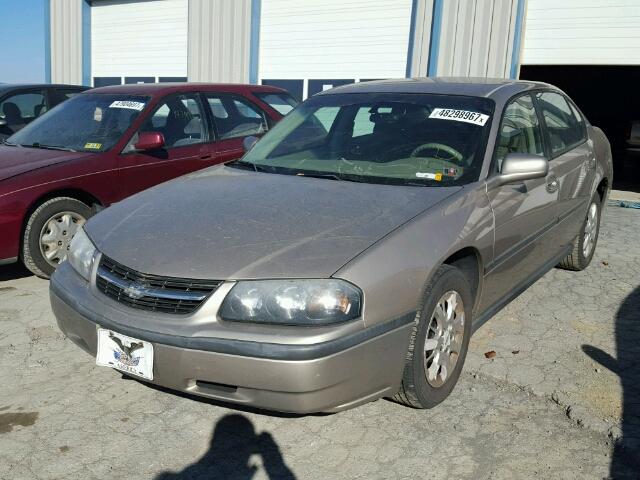 2G1WF52E239151648 - 2003 CHEVROLET IMPALA TAN photo 2