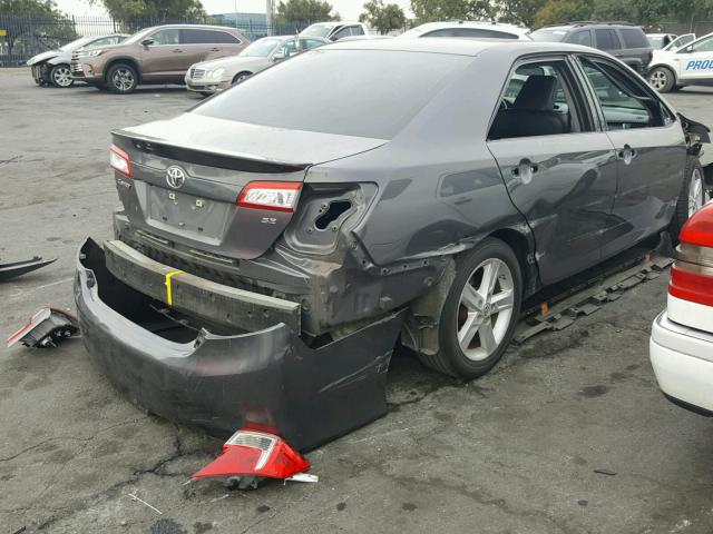 4T1BF1FK4EU426730 - 2014 TOYOTA CAMRY L GRAY photo 4