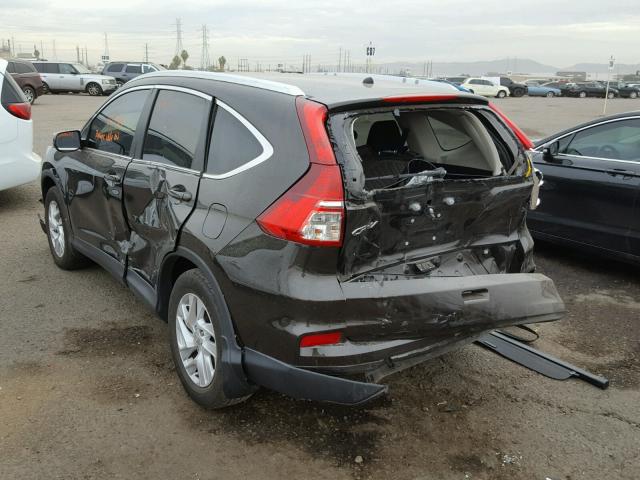 2HKRM3H58FH512615 - 2015 HONDA CR-V EX BROWN photo 3