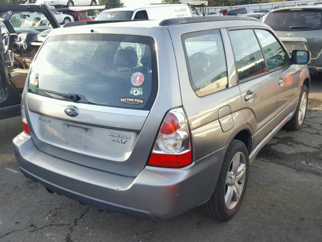 JF1SG69667H714666 - 2007 SUBARU FORESTER 2 GRAY photo 4