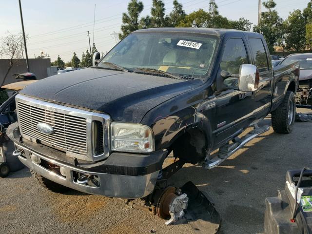 1FTWW31PX6EB87894 - 2006 FORD F350 SRW S BLACK photo 2