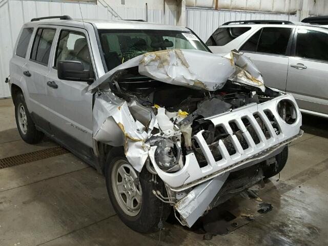 1C4NJPBA4CD579668 - 2012 JEEP PATRIOT SP SILVER photo 1