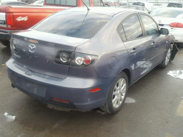 JM1BK32FX81826138 - 2008 MAZDA 3 I GRAY photo 4