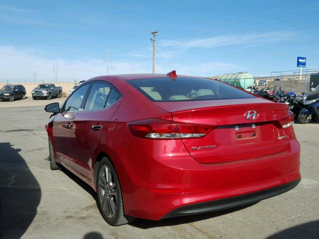 5NPD84LF7HH035330 - 2017 HYUNDAI ELANTRA SE RED photo 3