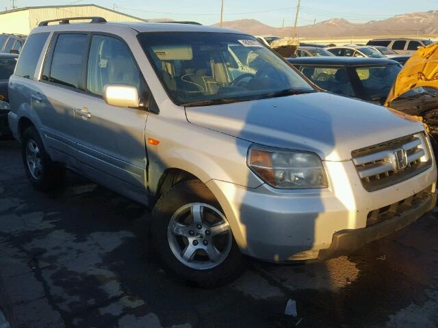 2HKYF18537H539233 - 2007 HONDA PILOT EXL SILVER photo 1