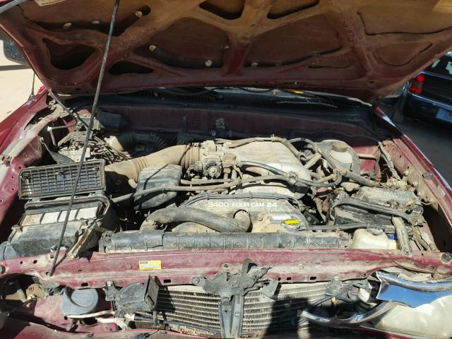 5TEWN72N23Z185895 - 2003 TOYOTA TACOMA XTR RED photo 7