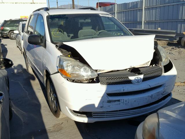 5TDZA23C25S253282 - 2005 TOYOTA SIENNA CE WHITE photo 1