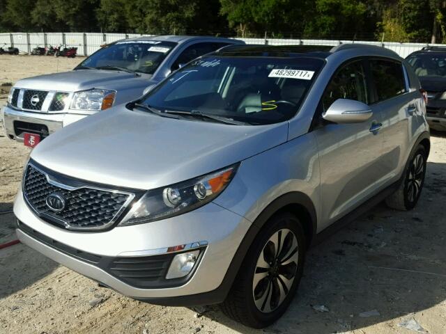 KNDPC3A65C7178556 - 2012 KIA SPORTAGE S SILVER photo 2