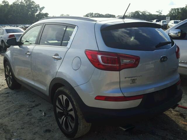 KNDPC3A65C7178556 - 2012 KIA SPORTAGE S SILVER photo 3