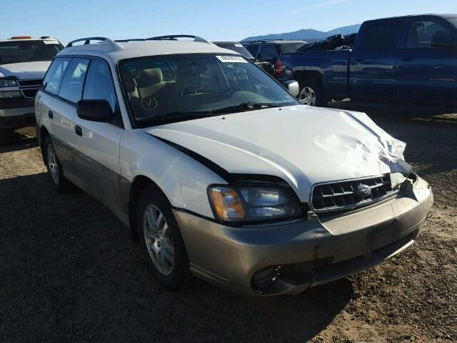 4S3BH675637618618 - 2003 SUBARU LEGACY OUT WHITE photo 1