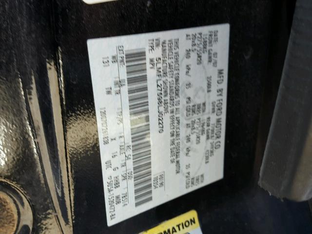 5LMFL27598LJ02270 - 2008 LINCOLN NAVIGATOR BLACK photo 10