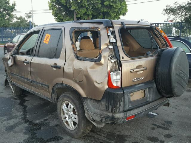 SHSRD78884U229587 - 2004 HONDA CR-V EX ოქროსფერი ფოტო 3