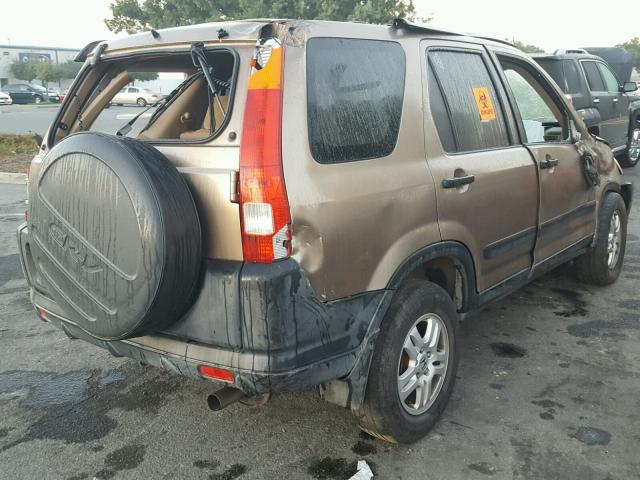 SHSRD78884U229587 - 2004 HONDA CR-V EX ოქროსფერი ფოტო 4