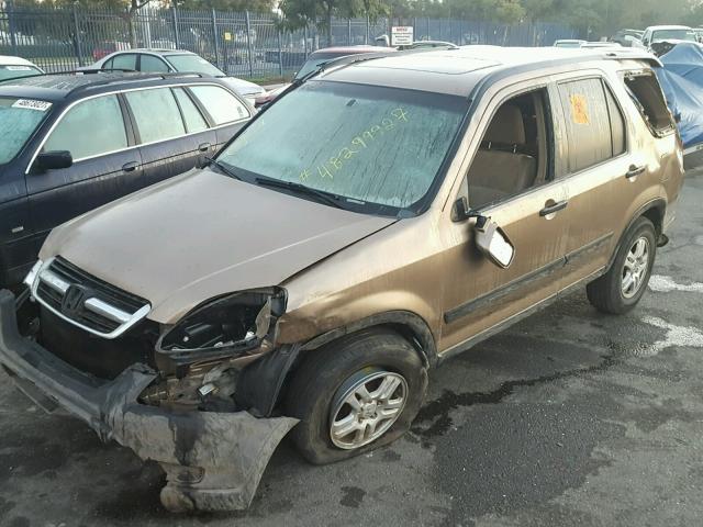 SHSRD78884U229587 - 2004 HONDA CR-V EX ოქროსფერი ფოტო 9