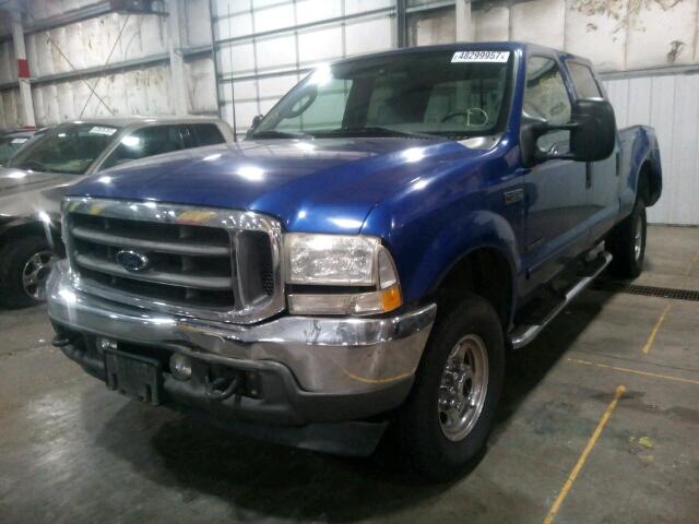 1FTSW31F93EA68414 - 2003 FORD F350 SRW S BLUE photo 2