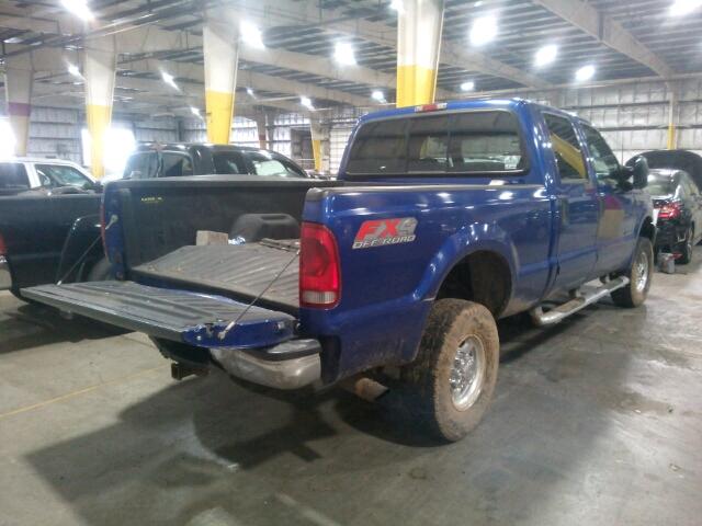 1FTSW31F93EA68414 - 2003 FORD F350 SRW S BLUE photo 4