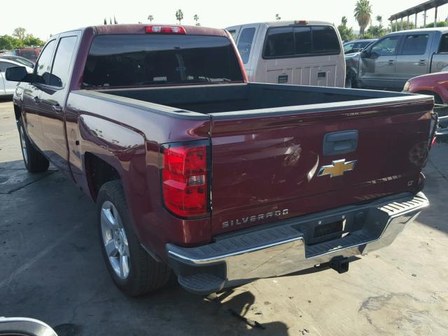 3GCPCREC4EG280490 - 2014 CHEVROLET SILVERADO BURGUNDY photo 3