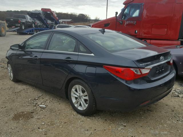 5NPEB4AC7DH769815 - 2013 HYUNDAI SONATA GLS BLUE photo 3