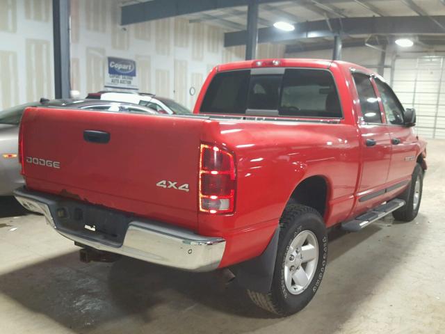 3B7HU18N12G136424 - 2002 DODGE RAM 1500 RED photo 4