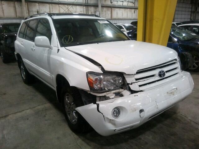 JTEEP21A970193646 - 2007 TOYOTA HIGHLANDER WHITE photo 1