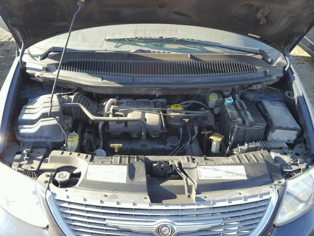 2C4GP44381R303136 - 2001 CHRYSLER TOWN & COU BLUE photo 7