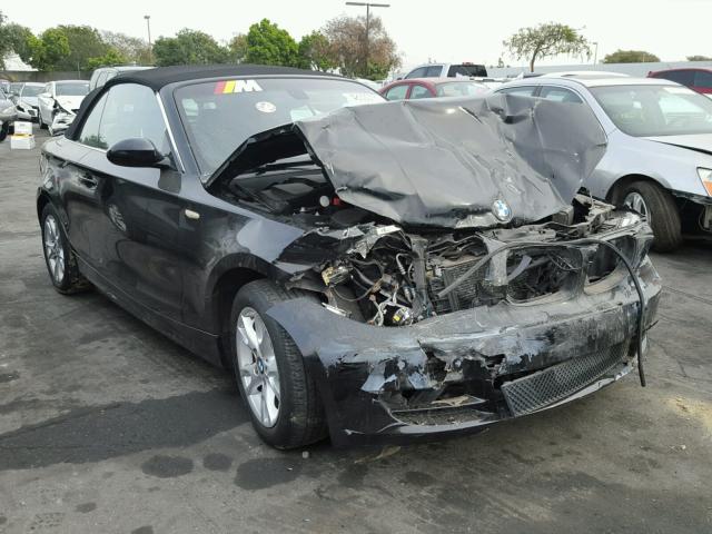 WBAUN13528VH77634 - 2008 BMW 128 I BLACK photo 1