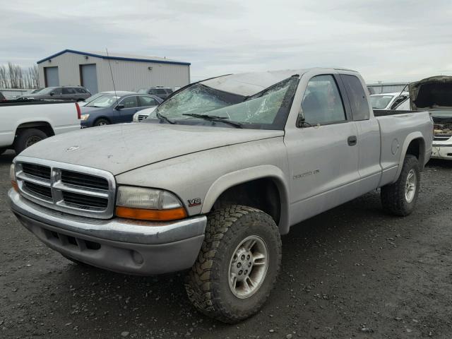 1B7GG22N6YS703908 - 2000 DODGE DAKOTA SILVER photo 2