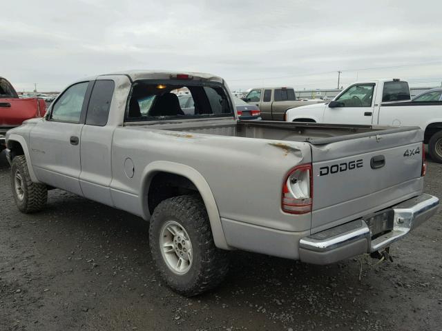 1B7GG22N6YS703908 - 2000 DODGE DAKOTA SILVER photo 3