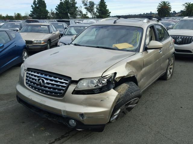 JNRAS08W74X221096 - 2004 INFINITI FX35 TAN photo 2