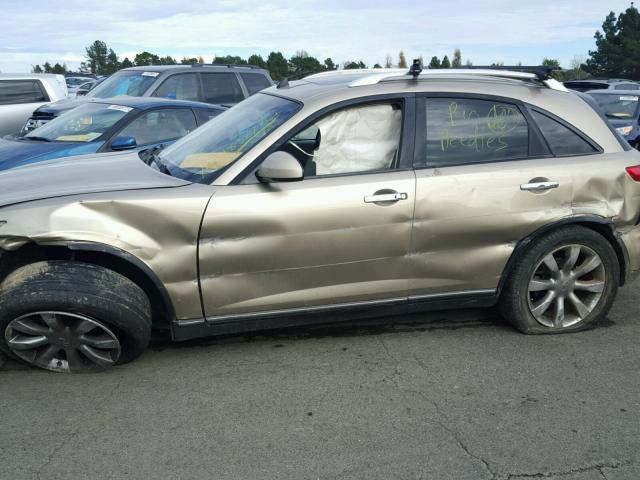 JNRAS08W74X221096 - 2004 INFINITI FX35 TAN photo 9