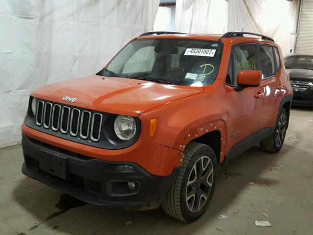 ZACCJBBT0GPC99815 - 2016 JEEP RENEGADE L ORANGE photo 2