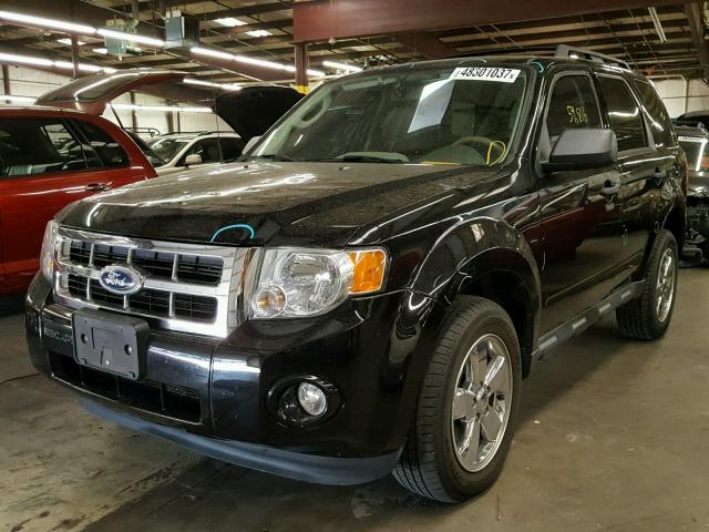 1FMCU9DGXCKB79052 - 2012 FORD ESCAPE XLT BLACK photo 2