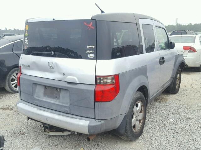 5J6YH18584L010274 - 2004 HONDA ELEMENT EX SILVER photo 4