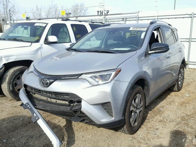 2T3BFREV2HW643165 - 2017 TOYOTA RAV4 LE SILVER photo 2