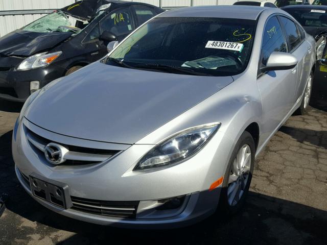 1YVHZ8DH1C5M34047 - 2012 MAZDA 6 I SILVER photo 2