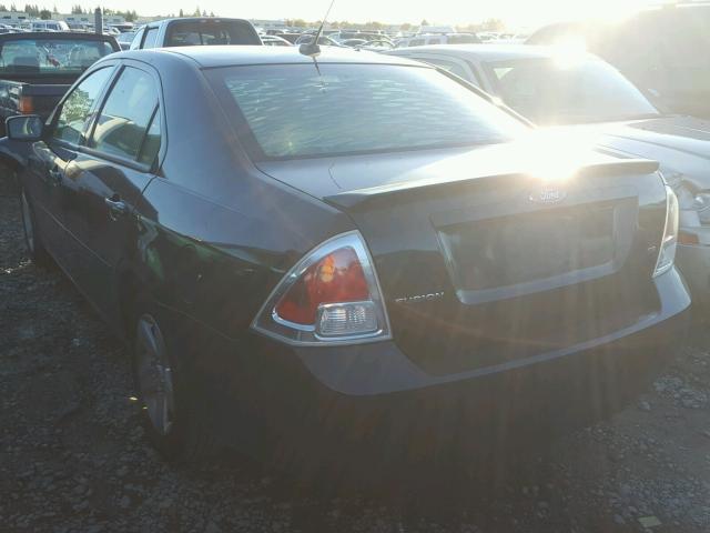 3FAHP07Z99R192654 - 2009 FORD FUSION SE BLACK photo 3