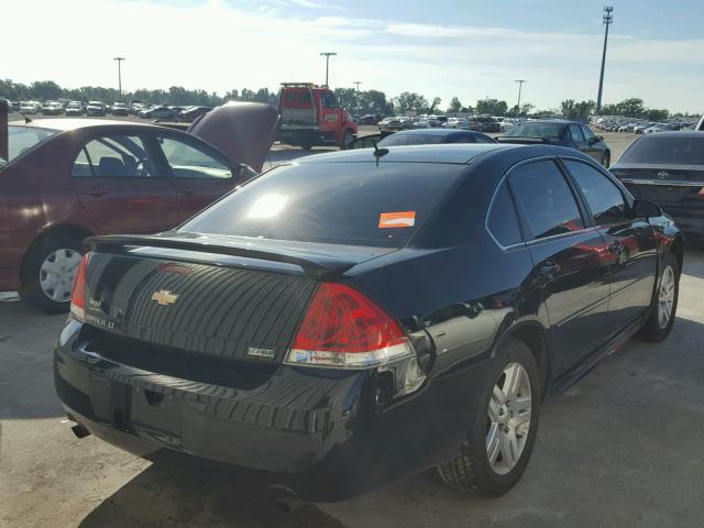 2G1WG5E32D1156551 - 2013 CHEVROLET IMPALA LT BLACK photo 4