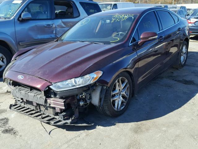 3FA6P0HR7DR229988 - 2013 FORD FUSION SE PURPLE photo 2