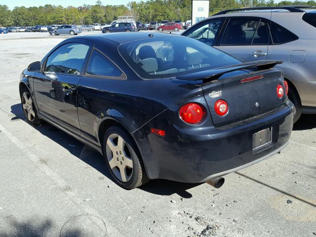 1G1AM15BX67838411 - 2006 CHEVROLET COBALT SS BLACK photo 3