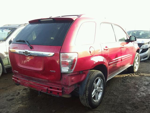 2CNDL73F756033704 - 2005 CHEVROLET EQUINOX LT MAROON photo 4